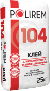 Клей для теплих підлог Полірем 104, 25кг