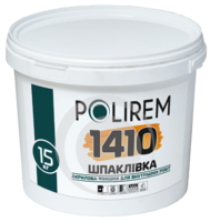 Шпаклівка акрилова фінішна для внутрішніх робіт Полірем ВД 1410, 10л / 15кг