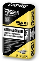 Клейова суміш еластична товстошарова для великоформатної плитки і каменю Поліпласт ПП-021, 25кг