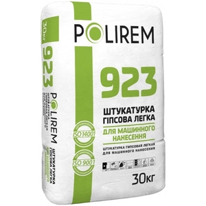 Штукатурка гіпсова легка для машинного нанесення Полірем 923, 30 кг