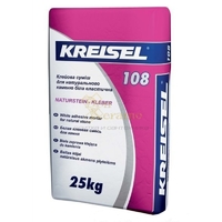 Клей для натурального каменю еластичний Kreisel 108, 25кг (Білий) аналог см115