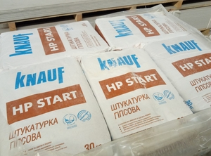 Штукатурка стартова Кнауф НР СТАРТ (за одне нанесення 30мм), 30 кг.