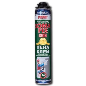 Клей піна монтажна SOMA FIX PROFIT 750мл (для теплоіз.пліт)